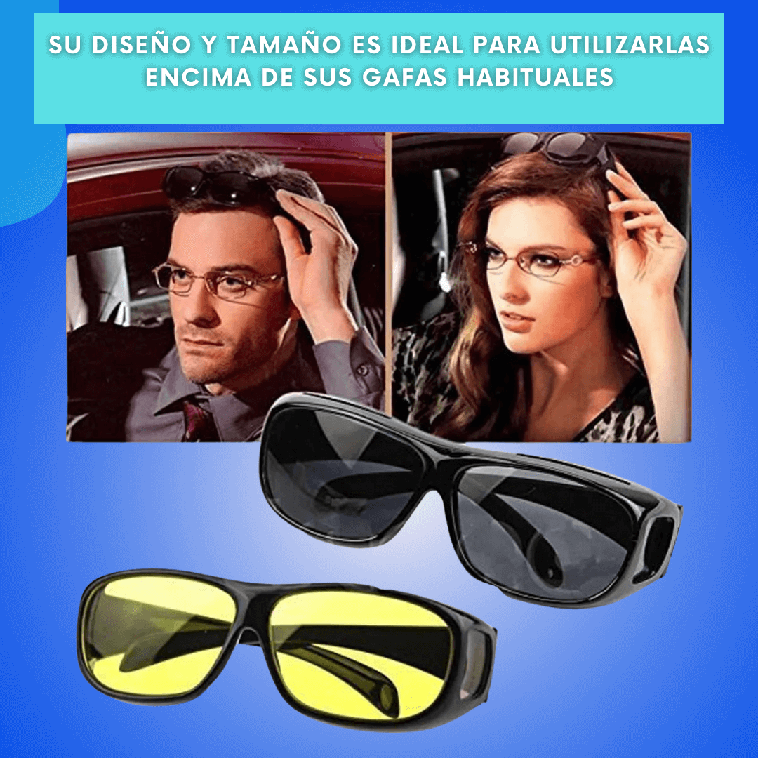 Lentes Gafas De Conducir Pro Hd 2x1 Tv