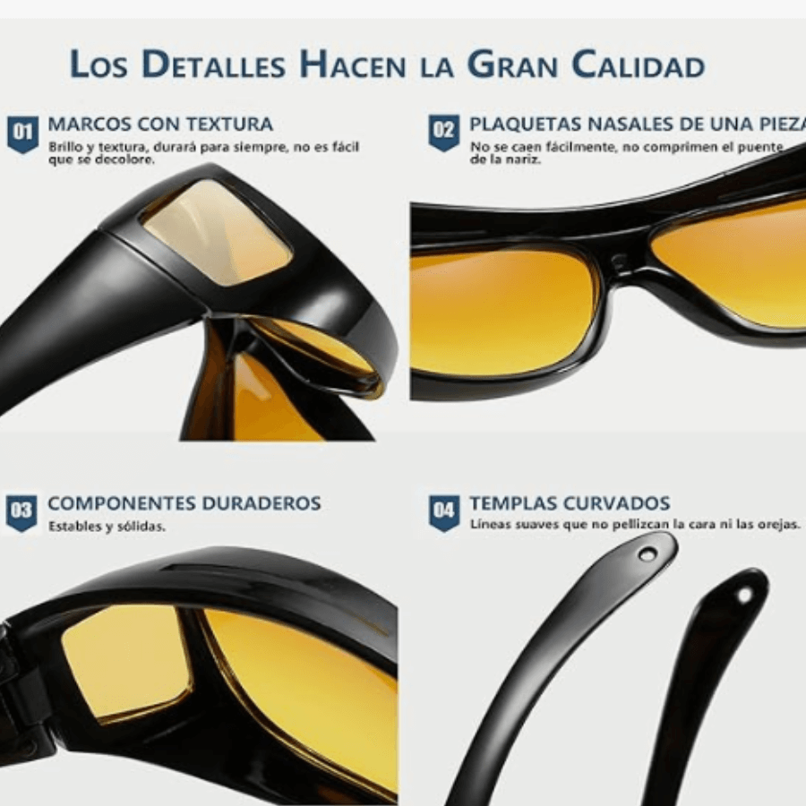 Lentes Gafas De Conducir Pro Hd 2x1 Tv